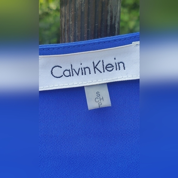 Bundle Only: Kelvin Klein 2/3 Puffy sleeves  Blue Career Women's Blouse Size S/P - Picture 3 of 6